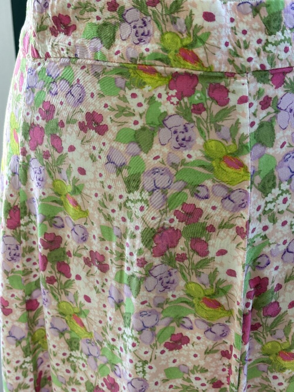 Paris Atelier Floral Maxi Skirt Pastel Print Size 4 Like New